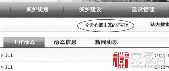 安徽一政府网站常年“心情不好”(图)