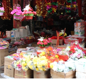 石狮祭祀用品价格平稳假花价格稍涨