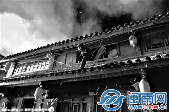 束河古镇火灾现场
