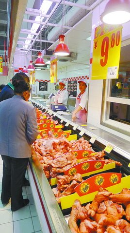 普通猪肉价格跌破10元斤