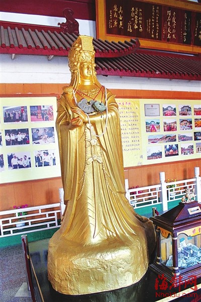 莆田最大妈祖金像使用纯金323公斤