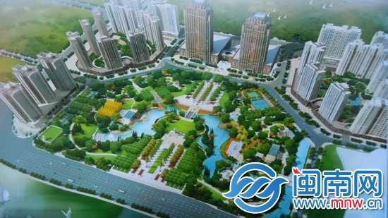桥南中心公园效果图