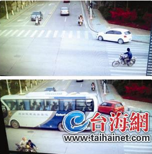 只因在人群中多看美女一眼 两辆摩托车迎面相撞