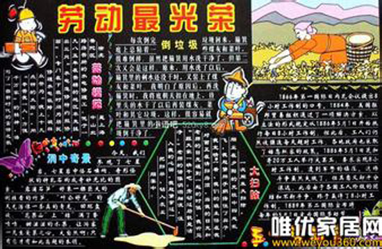 五一劳动节手抄报15