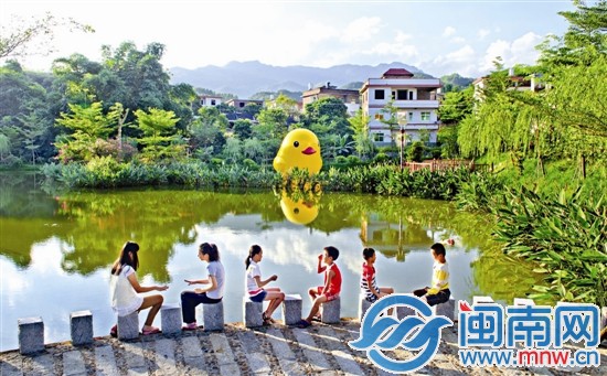 丰山村湿地公园是孩子们的乐园