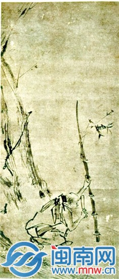 六祖破竹图