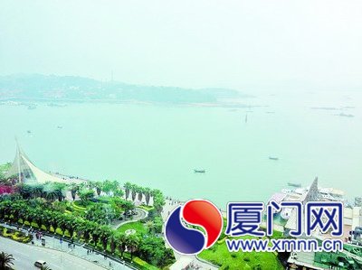 厦门赤潮染红鹭江2