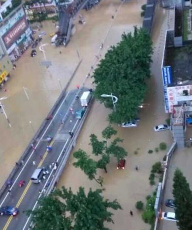广东惠州大亚湾区特大暴雨 惠城和仲恺区积水严重