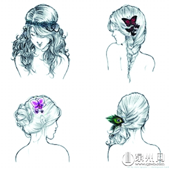 偏向一侧的“女神头”