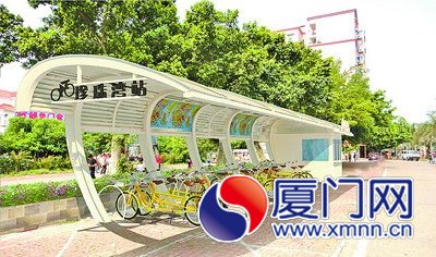 环岛路观光自行车站点效果图