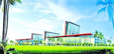 五缘综合医院规划效果图。