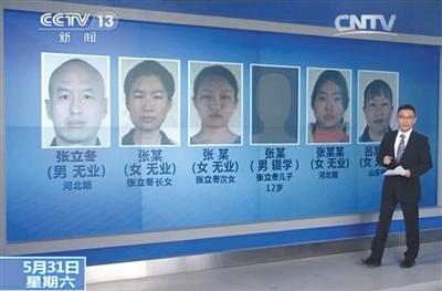 央视公布的6名疑犯的个人信息