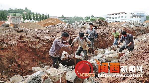 新罗区烈士陵园项目主体工程预计9月底可完工