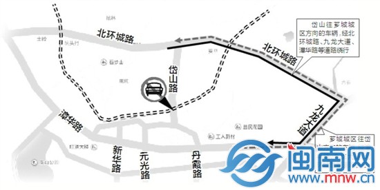 漳州岱山路铁路跨线桥，桥面破损需维修两个月