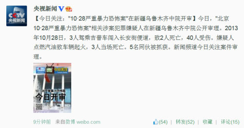 北京天安门暴恐案公开审理