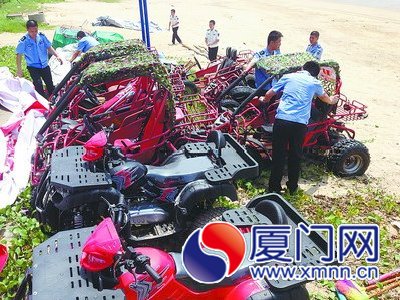 违法经营的沙滩车被暂扣