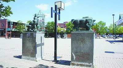 十二生肖雕塑