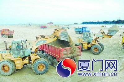 厦门新机场建设工地