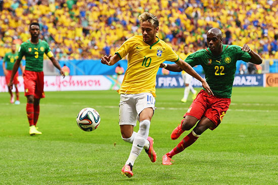 2014世界杯1\/4决赛8强淘汰赛巴西VS哥伦比亚