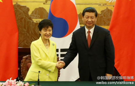 习近平主席携夫人于今日起对韩国展开为期两天的国事 
