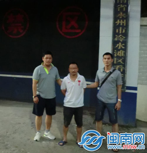 昨日被带回泉州的嫌疑人张某