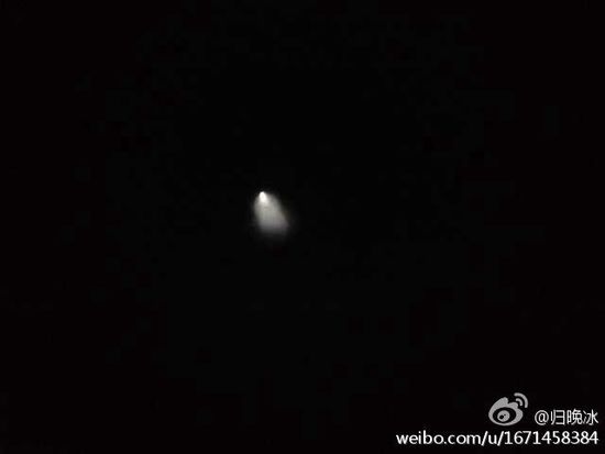 山东河北内蒙古等地网友称发现UFO