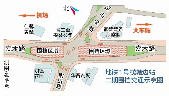 二期围挡交通示意图