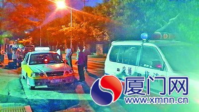涉事车辆查处现场