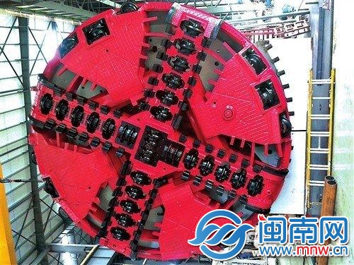 盾构机崭新的刀盘