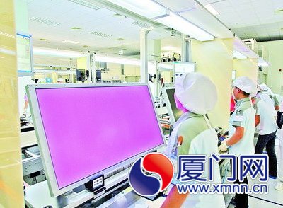 友达光电（厦门）有限公司位列百强企业排行榜第6名
